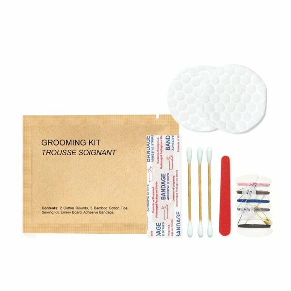 Sustainable Accessories - Kraft Paper World Amenities, Sustainable Kraft Paper Grooming Kit, 300PK HA-KFT-004